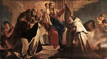 喬瓦尼 巴蒂斯塔 提埃波羅 The Madonna of Mount Carmel detail 喬瓦尼 巴蒂斯塔 提埃波羅 The Madonna of Mount Carmel detail